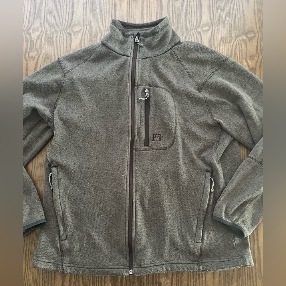 Avalanche Men's Khaki Fleece Jacket size Xl